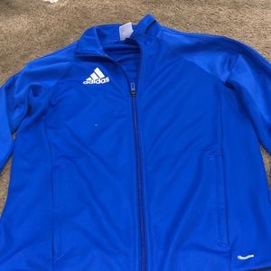 blue track adidas jacket
